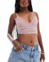 Фото #1 товара Free People lace bralet in pale mauve