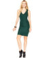 BAR III Women's New V Neck Ribbed Dress Green Size XXL