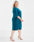 Фото #3 товара Plus Size Side-Tab Dress