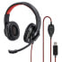 Фото #1 товара Hama HS-USB400 - Headset - Beanie - Gaming - Black,Red - Binaural - Button