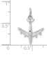 ფოტო #5 პროდუქტის Airplane Charm Pendant in 14k White Gold