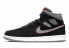Фото #3 товара Кроссовки Nike Air Jordan 1 Mid черно-серо-красные 554724-060