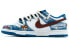 Фото #4 товара 【定制球鞋】 Nike Dunk Low 涂鸦 丹宁 牛仔 做旧 街头 嘻哈 不对称 解构 麻绳 低帮 板鞋 男款 蓝色 / Кроссовки Nike Dunk Low DV0834-101