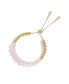 ფოტო #1 პროდუქტის FrostLily Azeztulite Crystal and Bead Bolo Bracelet