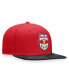 Men's Red New York Red Bulls Iconic Defender Snapback Hat