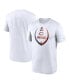 Men's White Chicago Bears Icon Legend Performance T-shirt Белый, 3XL - фото #2