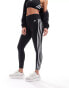 adidas Training Train Essentials 3 stripe leggings in black