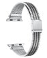 ფოტო #2 პროდუქტის Unisex Eliza Stainless Steel Bicolor Band for Apple Watch Size- 42mm, 44mm, 45mm, 49mm