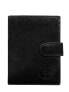 Фото #3 товара Мужское портмоне кожаное черное вертикальное на кнопке Portfel-CE-PR-PW-004L-BTU.31-czarny Factory Price