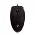 Фото #2 товара V7 Optical LED USB Mouse - black - Ambidextrous - Optical - USB Type-A - 1000 DPI - Black