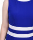 Фото #7 товара Women's Elbow Sleeve Colorblocked Dress, 2 Piece Set