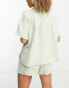 Фото #4 товара Lindex Exclusive short sleeve pyjama set in light green