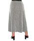 Plus Size Span Rail Textured Rib Elastic Waist Maxi Skirt