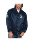 Фото #1 товара Men's Navy Seattle Mariners Option Route Satin Full-Snap Jacket