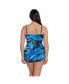 Фото #3 товара Women's Side Shirred Bandeau One-Piece Swimsuit