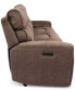 Hutchenson 3-Pc. Fabric Sectional with 2 Power Recliners and Power Headrests