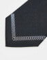 ASOS DESIGN tie with tip pattern in black