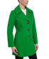 Фото #3 товара Women's Single-Breasted Wool Blend Peacoat, Created for Macy's