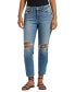 Фото #1 товара Джинсы женские Silver Jeans Co. модель Suki средняя посадка прямые короткие