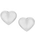 ფოტო #2 პროდუქტის Children's High Polished Puff Heart Stud Earrings in 14k Gold