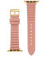 Фото #3 товара Ремешок для часов Nine West женский розовый из полиуретана, совместимый с Apple Watch 42 мм, 44 мм, 45 мм, Ultra и Ultra 2.