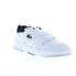 Фото #4 товара Lacoste Lineshot 124 2 SMA Mens White Leather Lifestyle Sneakers Shoes