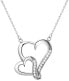 Silver necklace with heart AGS291 / 48