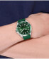 ფოტო #4 პროდუქტის Men's Tiebreaker Green Silicone Strap Watch 43mm