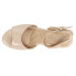 CL by Laundry Beaming Wedge Womens Beige Casual Sandals IBCS12PCE-834