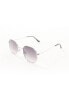 Фото #4 товара Jeepers Peepers round metal sunglasses in silver