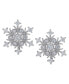 ფოტო #1 პროდუქტის Cubic Zirconia Snowflake Stud Earrings