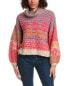 Фото #1 товара Rain + Rose Fuzzy Balloon Sleeve Sweater Women's