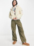 Фото #3 товара New Look borg zip through jacket in cream