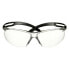 Фото #2 товара Защитные очки 3M SF501SGAF-BLK - для сборки - для строительных и отделочных работ - для работы с пылью - для шлифовки - для точения/резки - унисекс - черные - прозрачные - из поликарбоната (PC)