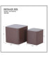 Фото #8 товара MDF Nesting Table Set Of 2 Chocolate Brown