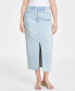 ფოტო #3 პროდუქტის Women's Denim Midi Skirt, Created for Macy's