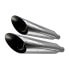 GPR EXHAUST SYSTEMS Slash Harley Davidson Sportster 883 10-18 Ref:HD.24.1.SL Homologated Stainless Steel Slip On Mufflers