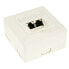 Фото #1 товара InLine Cat.6 Wall Outlet Box surface or flush mount 2x RJ45 horizontal