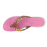 Фото #4 товара Sperry Parrotfish Braid Flip Flops Womens Pink Casual Sandals STS88545