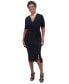Фото #4 товара Women's Short-Sleeve Side-Twist Dress