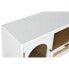 ТВ шкаф Home ESPRIT Белый Стеклянный Древесина павловнии 120 x 40 x 50 cm