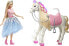 Barbie GYK64 - Modern Princess Prance & Shimmer Horse, from 3 Years & GTF89 - Dreamtopia Rainbow Magic Mermaid Doll with Rainbow Hair and Colour Changing Function, 3 to 7 Years