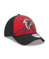 Men's Red, Black Atlanta Falcons Shattered 39THIRTY Flex Hat