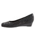 Фото #4 товара Trotters Lauren T1110-013 Womens Black Narrow Leather Loafer Flats Shoes