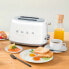 Фото #4 товара SMEG toaster TSF01WHMEU (White) - 2 slice(s) - White - Steel - Plastic - Buttons - Level - Rotary - China - 950 W