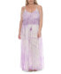 Фото #1 товара Plus Size Tie-Dye Crochet-Bodice Maxi Dress