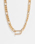 Фото #1 товара WFTW pearl clasp chain necklace in gold