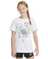 Фото #1 товара Футболка для малышей Adidas Big Girls Short-Sleeve Cotton Logo Graphic