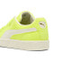 Фото #3 товара Puma Suede Neon 39869402 Womens Green Suede Lifestyle Sneakers Shoes