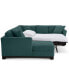 Фото #6 товара Elliot II 138" Fabric 3-Piece Chaise Sleeper Sectional, Created for Macy's